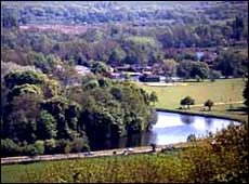 View of the River Thames from the RAF Memorial, Runnymede